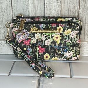 Betsey Johnson Floral Wristlet Clutch